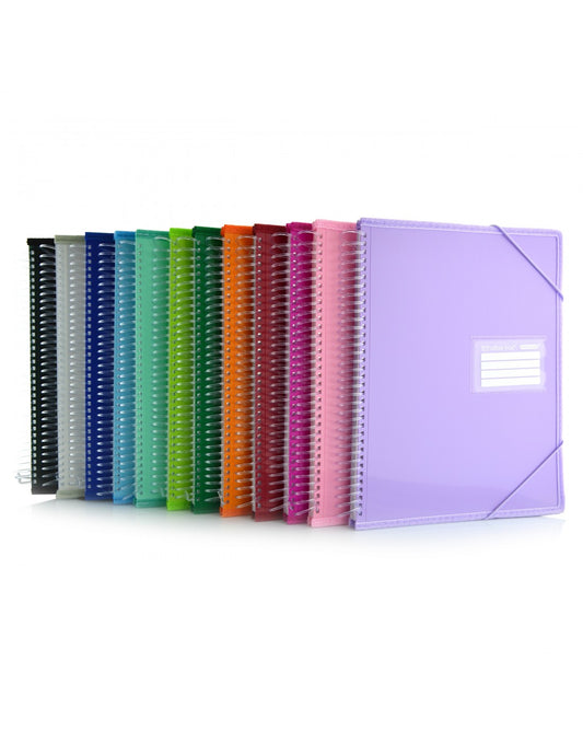 Portefólio com Micas e Espiral Colorline