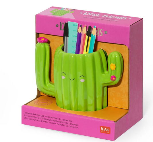 Porta-Canetas de Cerâmica Legami Desk Friends - Cacto