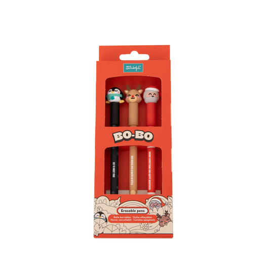 Set de 3 Canetas Apagáveis Mr. Wonderful - Especial Natal