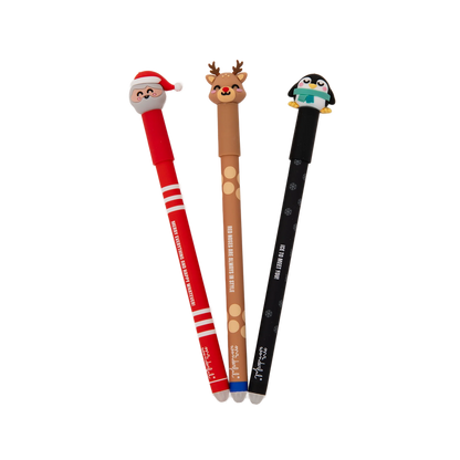 Set de 3 Canetas Apagáveis Mr. Wonderful - Especial Natal
