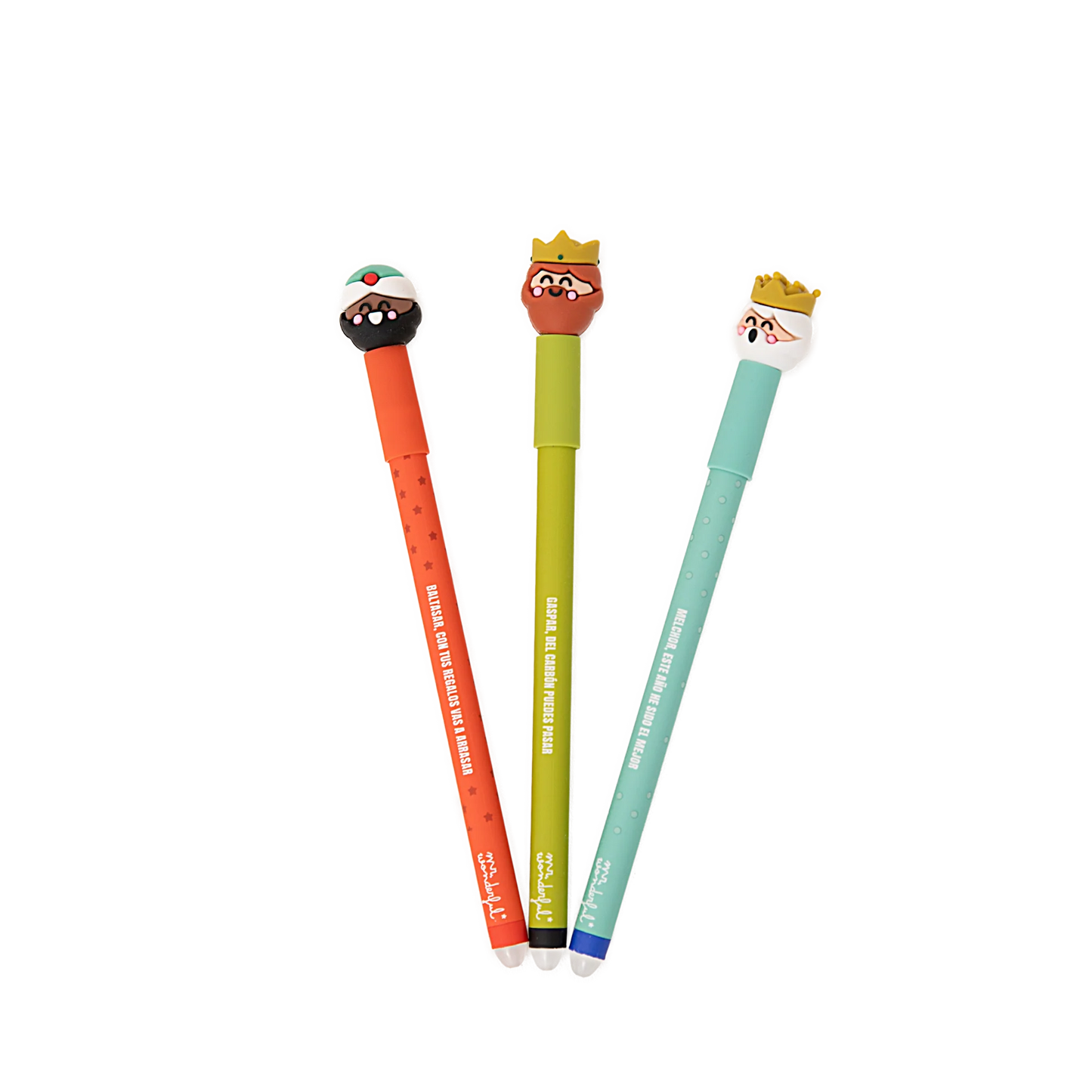 Set de 3 Canetas Apagáveis Mr. Wonderful - Reis Magos