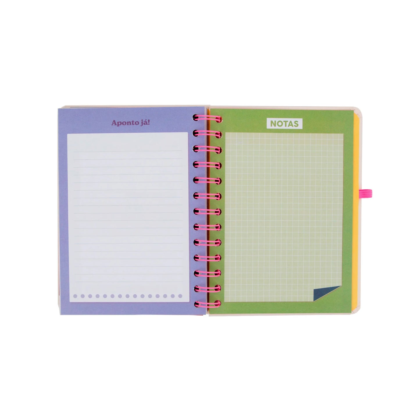 Conjunto agenda Mr Wonderful pequena 2026-2027 Semanal + 3 canetas apagáveis Bo-Bo