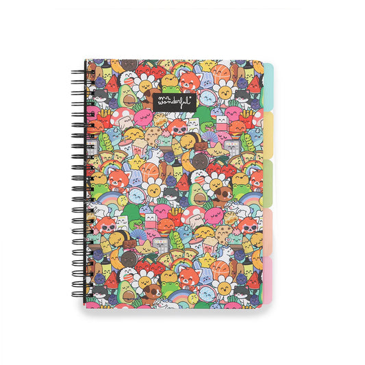 Caderno A4 Wonder com separadores - BoBo